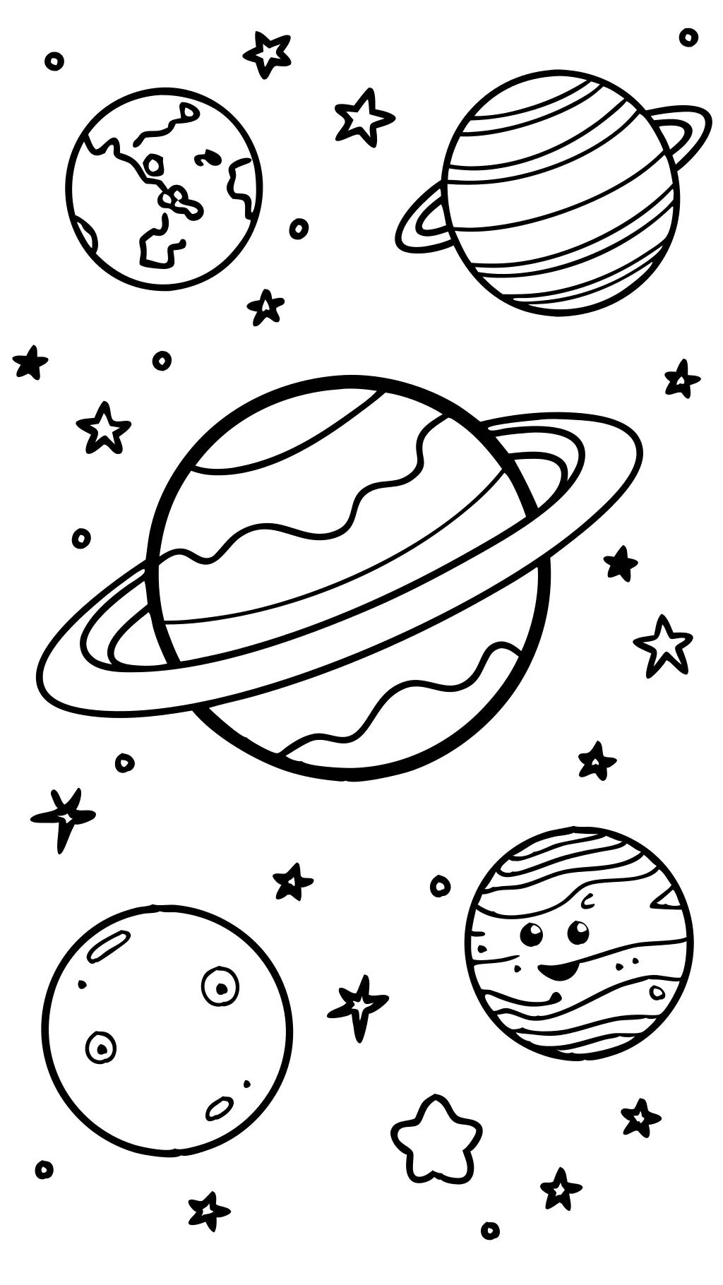 coloring pages for solar system